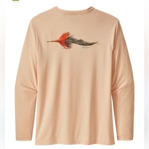 Patagonia capilene Crew Neck Shirt long sleeve graphic daily fish shirt XL top